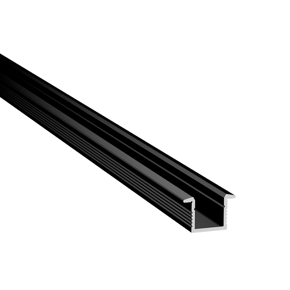 PERFIL LINEAL ALUMINIO LL-1212D NEGRO