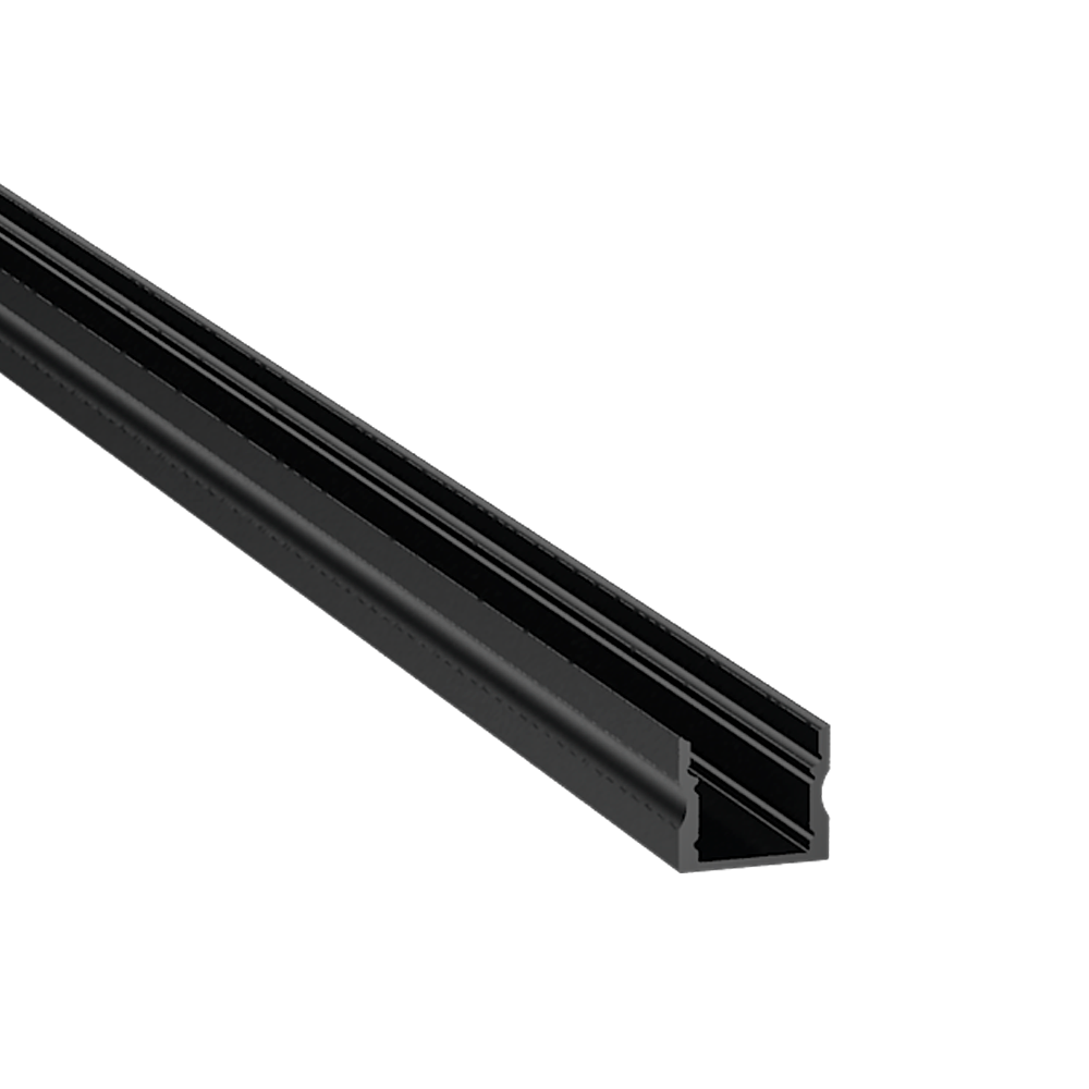 PERFIL LINEAL ALUMINIO LL-1715B NEGRO 16*17mm